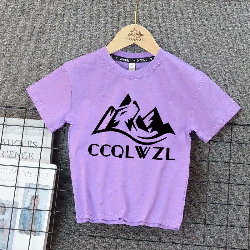 Children'S Wear Boys T-Shirt Summer Children'S Casual Middle And Big Children'S Cotton Short-Sleeved Boys Handsome T-Shirt - Image 1