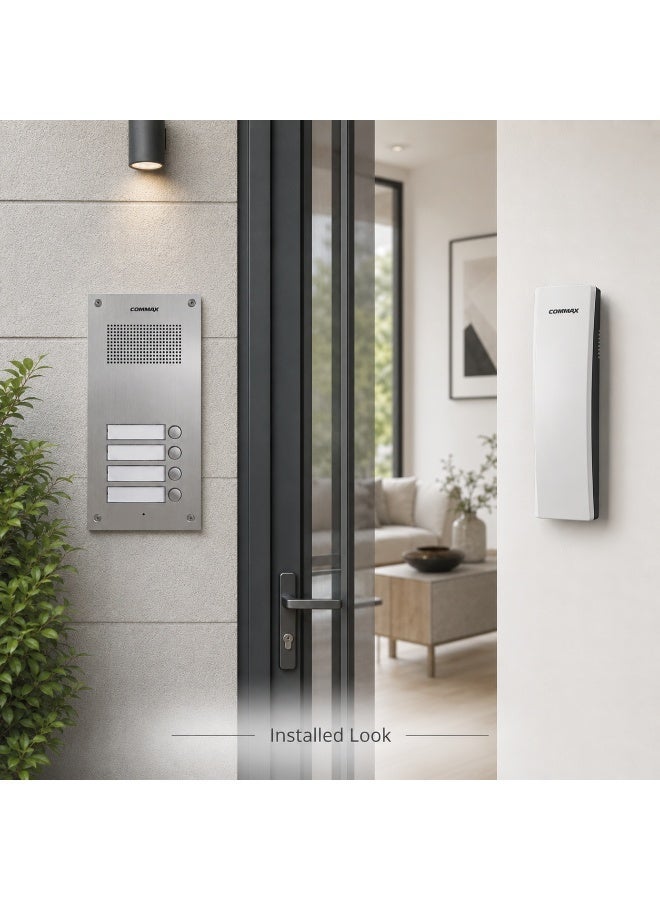 COMMAX Audio Door Intercom System for 4 Apartments - Image 3
