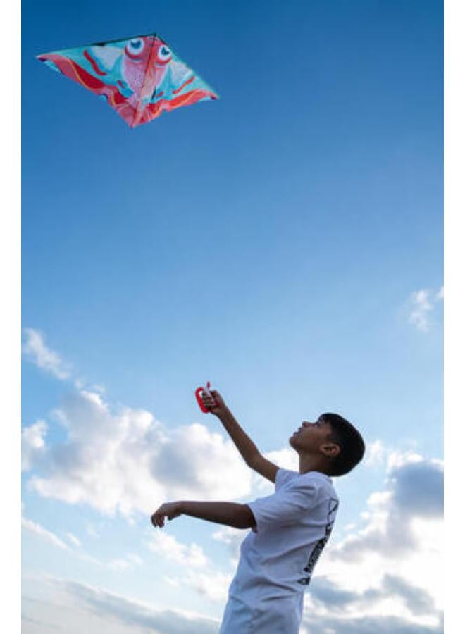 ترايبورد طائرة ورقية ثابتة برسومات سمكة للأطفال - Image 2