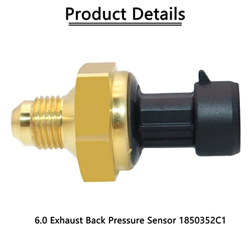 KEJSTED DPFE6 6.0 EBP Exhaust Back Pressure Sensor EGR Compatible with 2005-2010 Ford 6.0L Powerstroke Diesel 1850352C1 1850352C2 5C3Z-9J460-B 1850352 - Image 4