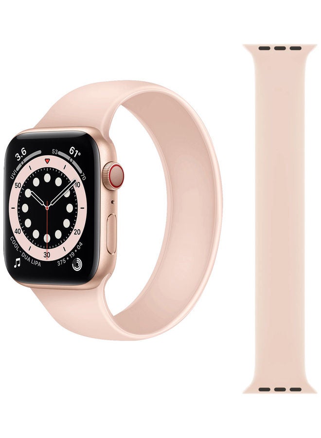 Perfii Replacement Band For Apple Watch Series 6/SE/5/4/3/2/1 44/42 mm Pink Sand