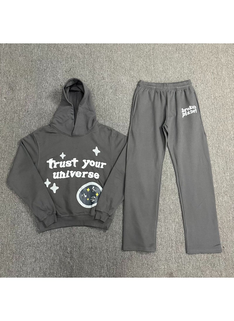 Generic - Broken Planet Hoodie Foam Print Casual Suit Top bp—h216 - Image 1