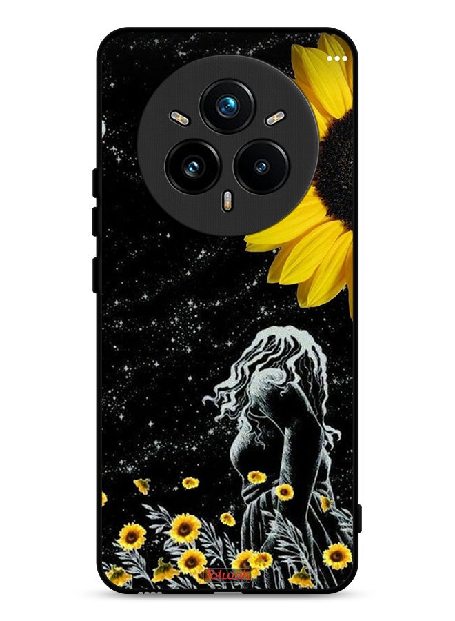 Tolwak Realme 14 Pro 5G Protective Case Cover Girl Look At Moon Art