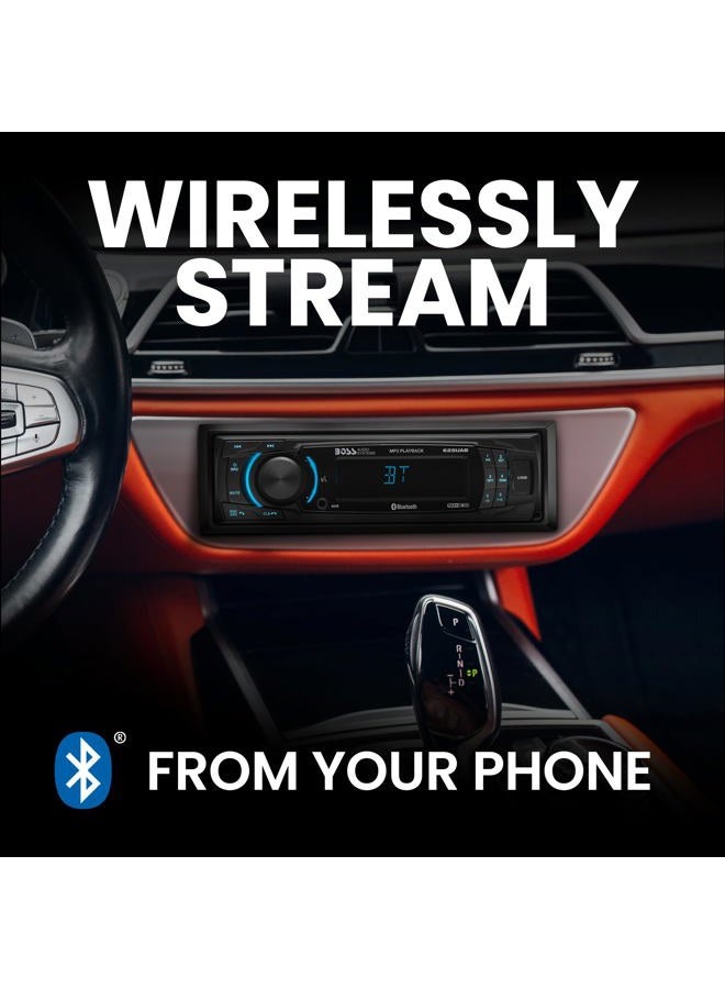 BOSS AUDIO SYSTEMS 625UAB Single DIN Car Stereo with Bluetooth - No CD DVD Player, AM/FM Radio Receiver, Aux Input, USB - Image 3
