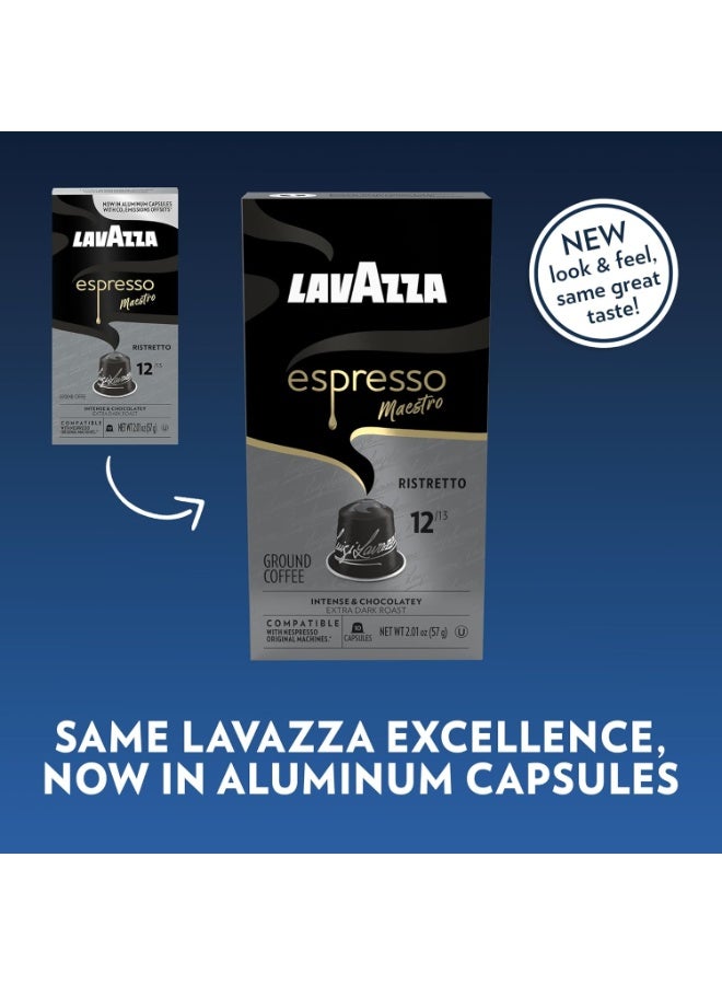 Lavazza Nespresso Compatible Espresso Capsules – Lavazza Espresso Maestro Ristretto, 20 Aluminum Pods - Image 2