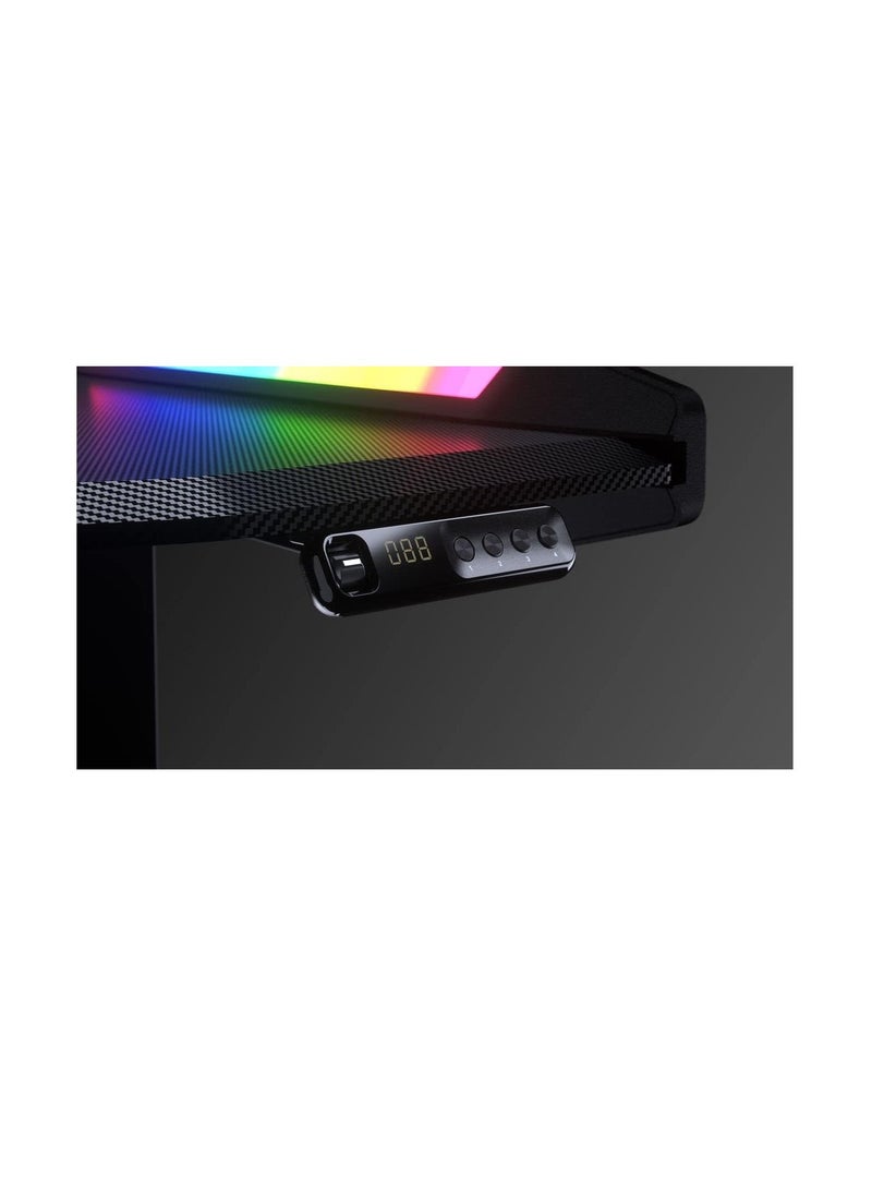 Cougar E-Mars Electrical Gaming Desk, Dual-Sided Rgb, Automatic Safety Brake, 100Kg Maximum Lifting Capacity, Steel-Frame, Ergonomic & Scratch Resistant Gaming Space - Black - Image 5