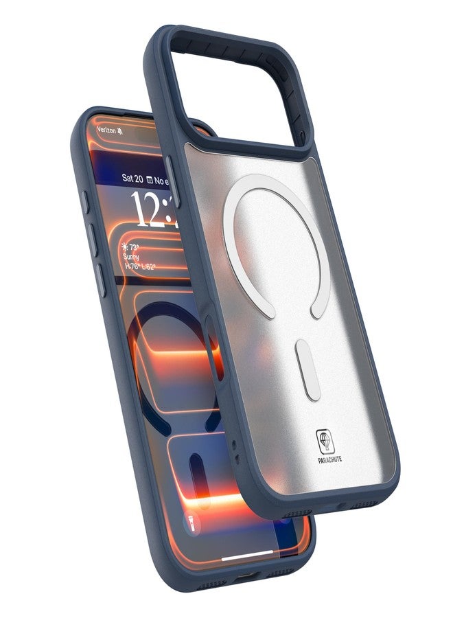 Parachute for iPhone 17 Pro Max Case 6.9" Magnetic Wireless Charging Ready [Compatible with MagSafe] Hybrid Shockproof Slim Cover with Camera Guard, Raised Bezels, Anti-Scratch, Drop Protection, Blue - Image 2
