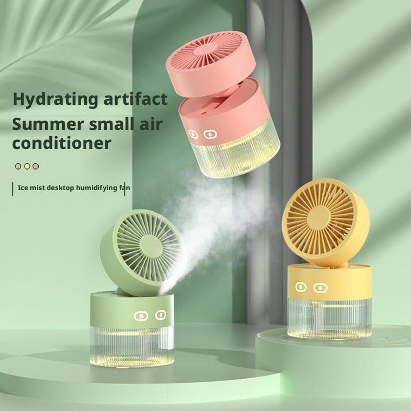 Portable Mini Mist Fan USB Rechargeable Handheld Spray Fan - Image 3