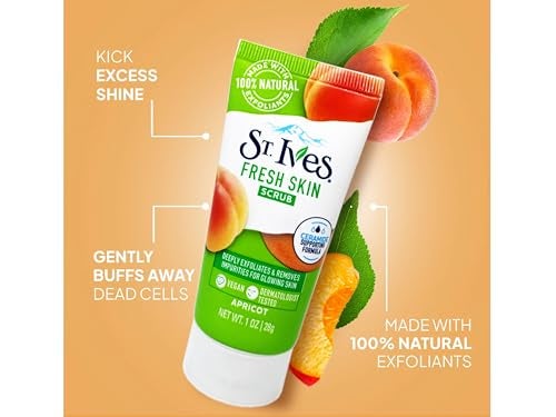 St. Ives Fresh Skin Scrub, Deep Exfoliator Skin Care for Clean, Glowing Skin, Apricot, 1 OZ - 12 Pack - Image 5