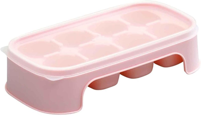 comfrt Ice Cube Mould, Homemade Ice Maker Ice Box with Lid Plastic Home Ice Maker Ice Box Summer Homemade Ice Ice Box - Image 1