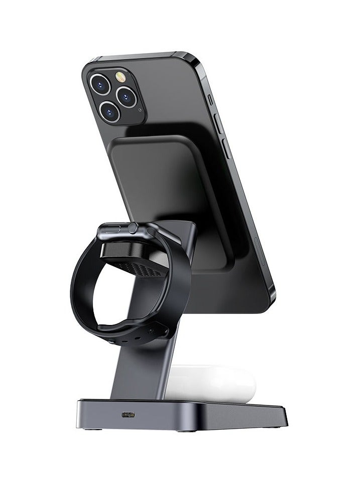 ACEFAST 3 in 1 Fast Wireless Charger Desktop Holder E3 - Image 1