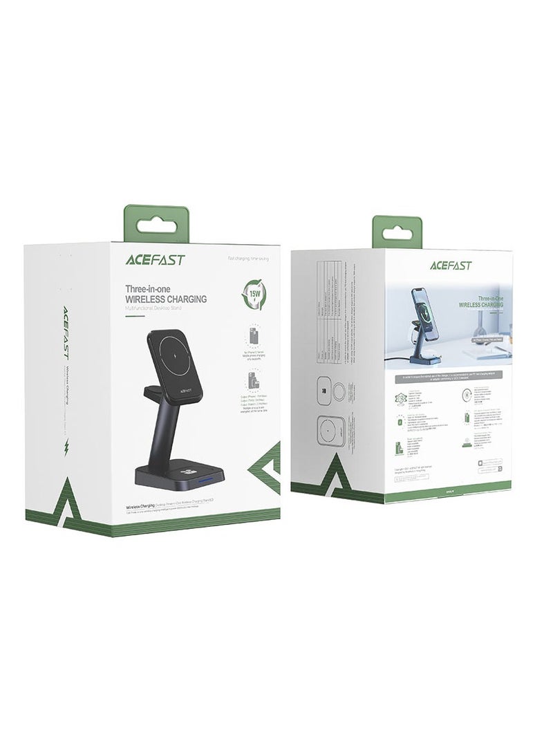 ACEFAST 3 in 1 Fast Wireless Charger Desktop Holder E3 - Image 3