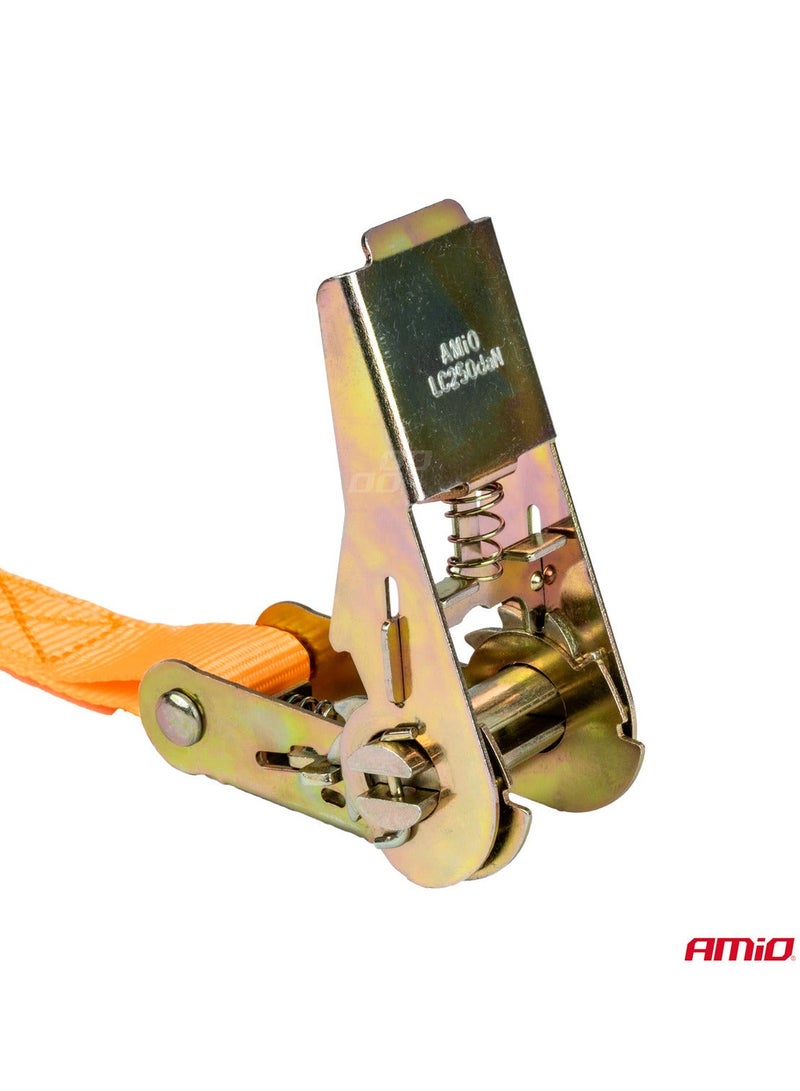 AMIO Transport Tie Down Strap and Elastic Rope Set with Storage Bag - 12 Pieces - 03293 - Image 3