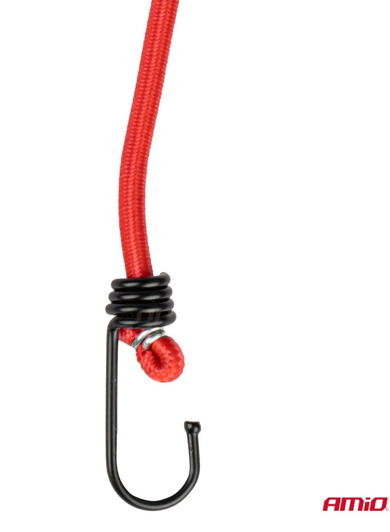 AMIO Transport Tie Down Strap and Elastic Rope Set with Storage Bag - 12 Pieces - 03293 - Image 4
