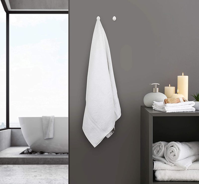 SIMPLI-MAGIC Cotton Set  Towels  24x46  White  6 Count - Image 2