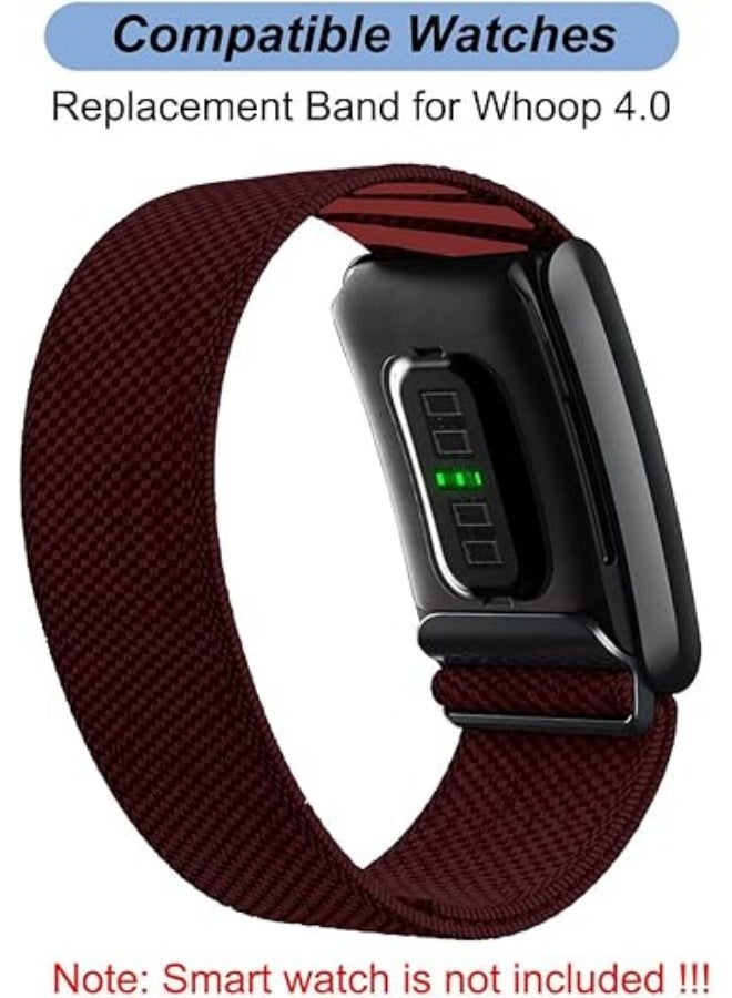 TraMx Bands for Whoop 4.0 - Replacement Nylon Knit Watch Strap Wristband with U-shaped Metal Frame Fitness & Activity Tracker Accessories - Image 2