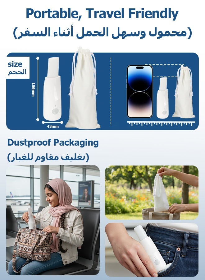 Sunbath Portable Bidet Electric Shattaf, Travel Bidet Electric Mini Bidet, Electric Sprayer, Portable Travel Shattaf, 3 Spray Modes, USB Rechargeable, Pressure Adjustable for Travel, Camping, Personal Hygiene - Image 5