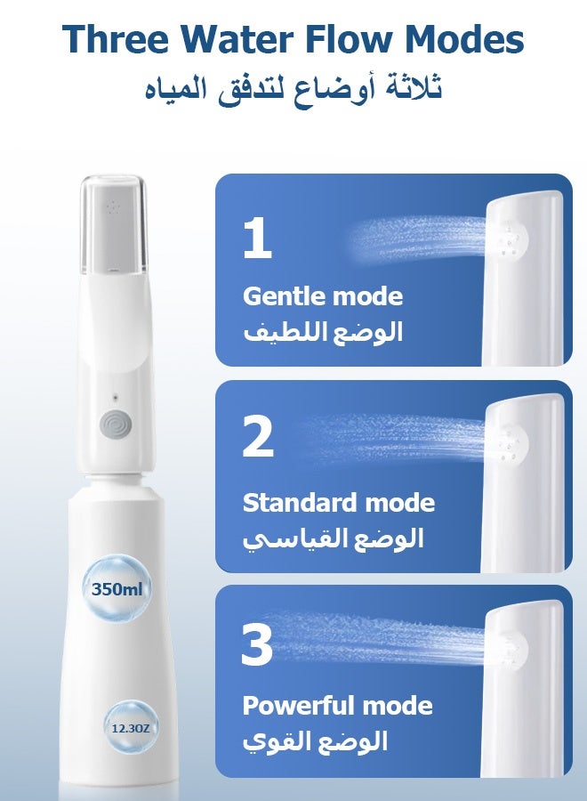 Sunbath Portable Bidet Electric Shattaf, Travel Bidet Electric Mini Bidet, Electric Sprayer, Portable Travel Shattaf, 3 Spray Modes, USB Rechargeable, Pressure Adjustable for Travel, Camping, Personal Hygiene - Image 2
