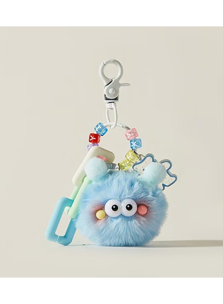 سحرية كليد، سحرية مفروشة زرقاء السماء بحبات حروف - إكسسوار مفروش متعة من حبات متعددة الألوان، مثالية للكليدات والحقيبات أغطية الهواتف، هدية ممتازة للإناث الصغيرات