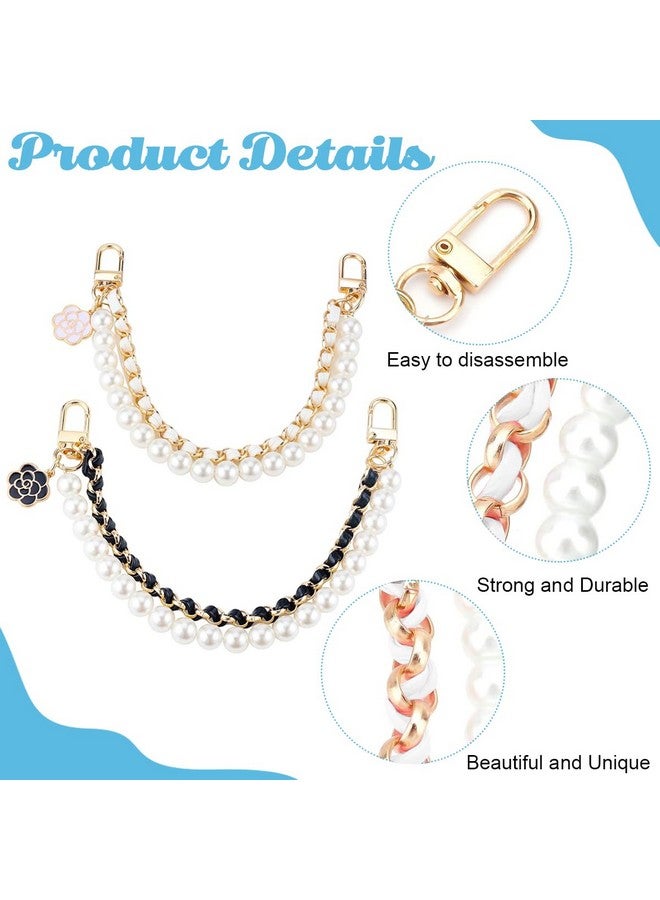  بالي حزام حقيبة PALAY® مكون من قطعتين لحقيبة الكتف وحقيبة الزهور اللؤلؤية وإكسسوارات سلسلة تمديد الحقيبة وحزام كتف المحفظة للحقيبة وحزام سلسلة حقيبة مزدوج الطبقات بديل للحقائب اليدوية والمحفظة وحافظة الهاتف - Image 3