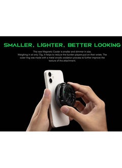 BLACK SHARK Magnetic Cooler Cell Phone Cooler Convenient Installation Mobile Phone Radiator Cooling Fan with Fast Cooling Heat Transfer Magnetic Sticker for All Types of iPhone iPad iOS Android  - Image 5