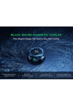 BLACK SHARK Magnetic Cooler Cell Phone Cooler Convenient Installation Mobile Phone Radiator Cooling Fan with Fast Cooling Heat Transfer Magnetic Sticker for All Types of iPhone iPad iOS Android  - Image 2