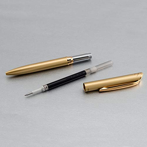 Pentel EnerGel Style Premium Liquid Gel Pen, (0.7mm), Medium line, Gold Barrel, Black Ink w/Gift Box (BL2007XABX) - Image 4