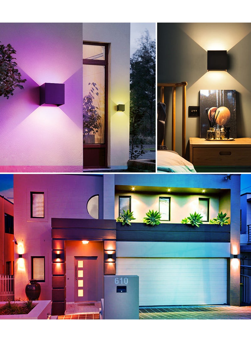 Kamzai Smart Wall Light RGB Sconce Works with Alexa and Google Home, Multicolor Waterproof Indoor/Outdoor Wall Lamp (6, watts) - Image 5