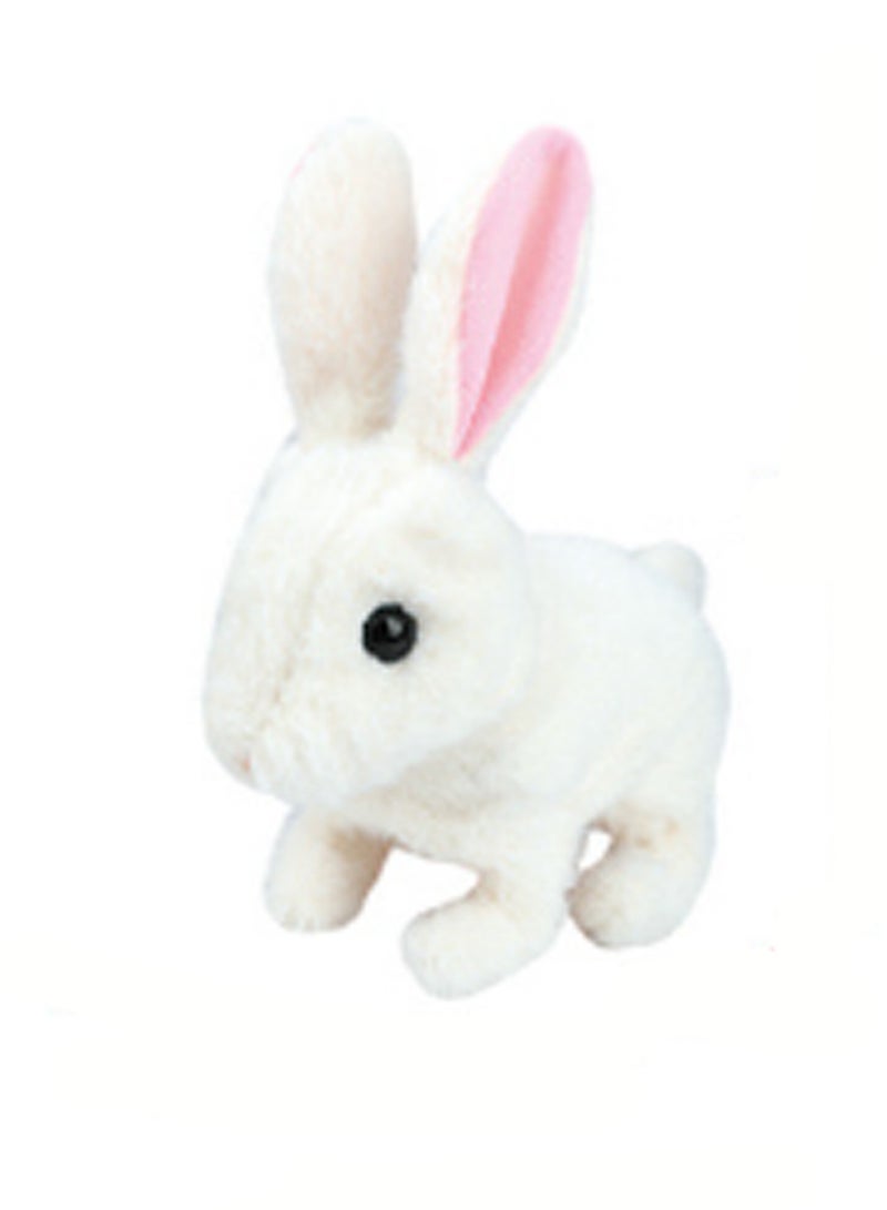 Robot Electronic White Rabbit Plush Stuffed Animal Interactive Rabbit Touch Control, Electronic Pet, Robot Toy, Animated Toy Rabbit For Girls Baby - Image 1