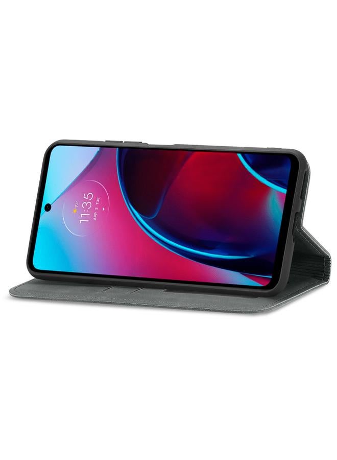 اس-توب جراب هاتف موتورولا موتو E32 بتصميم كلاسيكي من الجلد المغناطيسي - Image 4