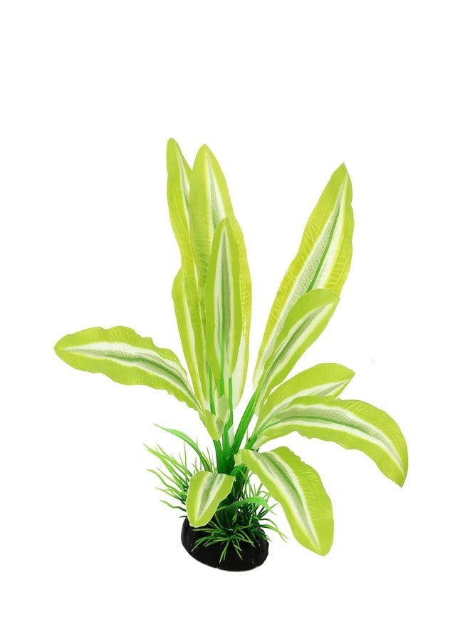 DVHEY Silk Aquarium Plants for Betta Fish Tank, 2 Pcs 8 Inch Small Silk Aquarium Plant Aquatic Water Grass Decoration，Green-Yellow - Image 4