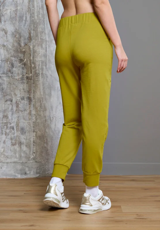 Thouq Tapered Hem Contrast Label Joggers