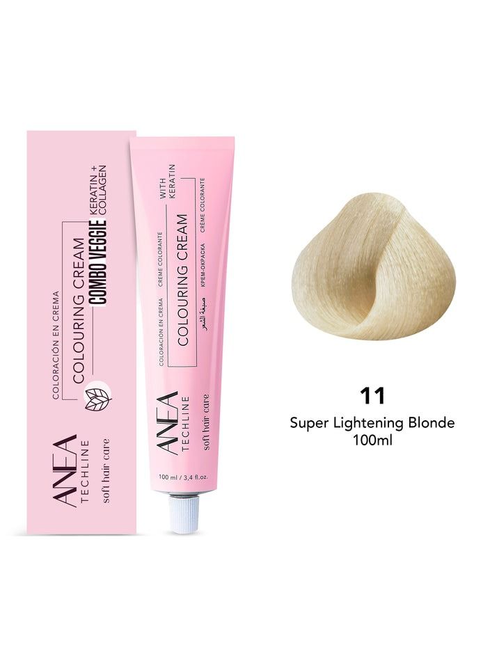 ANEA TECHLINE Anea Colouring Cream 100ml 11 Super Lightening Blonde