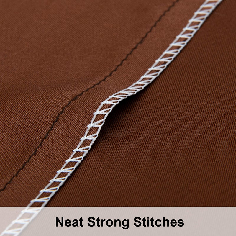 NTBAY 2 Pack Satin Standard Pillowcases for Hair and Skin, Luxurious and Silky Pillow Cases with Envelope Closure, 20x26 Inches, Brown - Image 4