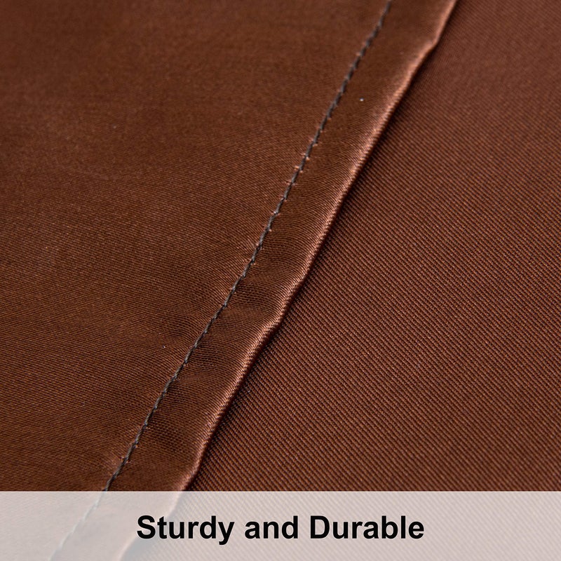 NTBAY 2 Pack Satin Standard Pillowcases for Hair and Skin, Luxurious and Silky Pillow Cases with Envelope Closure, 20x26 Inches, Brown - Image 3