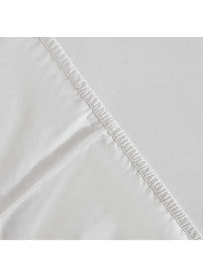 Home Box Purely Percale 300 TC Super King Fitted Sheet 200 x 40 x 200 cm