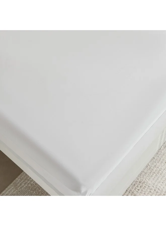 Home Box Purely Percale 300 TC Super King Fitted Sheet 200 x 40 x 200 cm