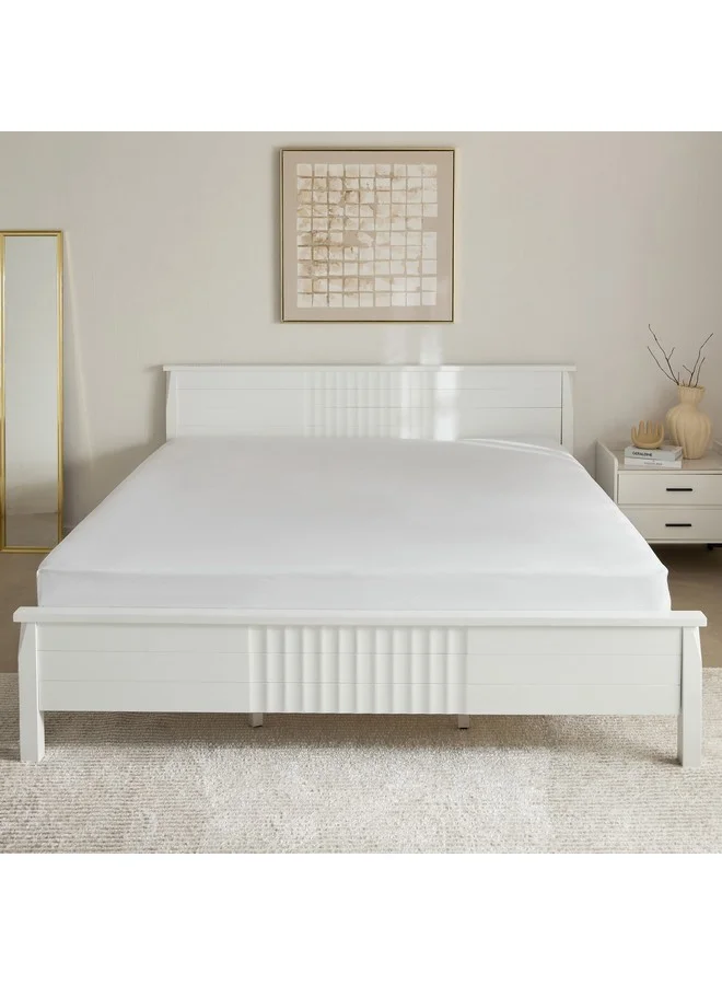 Home Box Purely Percale 300 TC Super King Fitted Sheet 200 x 40 x 200 cm