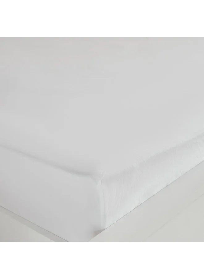 Home Box Purely Percale 300 TC Super King Fitted Sheet 200 x 40 x 200 cm