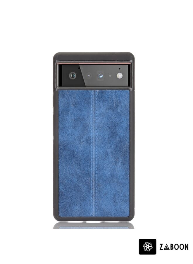 Zaboon Protective Case Cover For Google Pixel 6 Pro Shockproof Sewing Cow Skin Texture PC + PU + TPU Case - Image 2