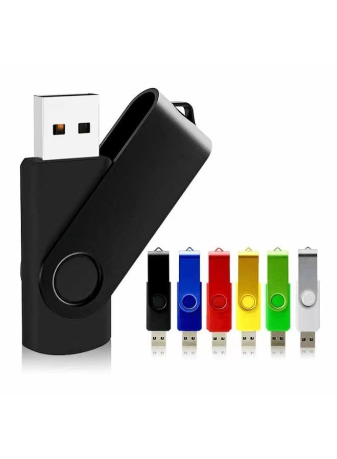Small Capacity Rotating Usb Flash Drive 1g Cover Bid U Disk 2g 256m Driving 4g Documents 512mb Tv Software Stick-Color:Rotating Color-Capacity:512MB  - Image 1