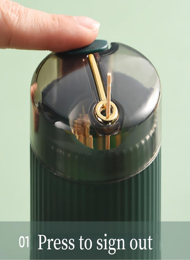 uvbws 3PCS Automatic Toothpick Dispenser Holder, Pop Up plastic Toothpick Dispenser, Toothpicks Container Storage Box，Push-Button Portable Toothpick Holder for Home & Outdoor Use - Image 5