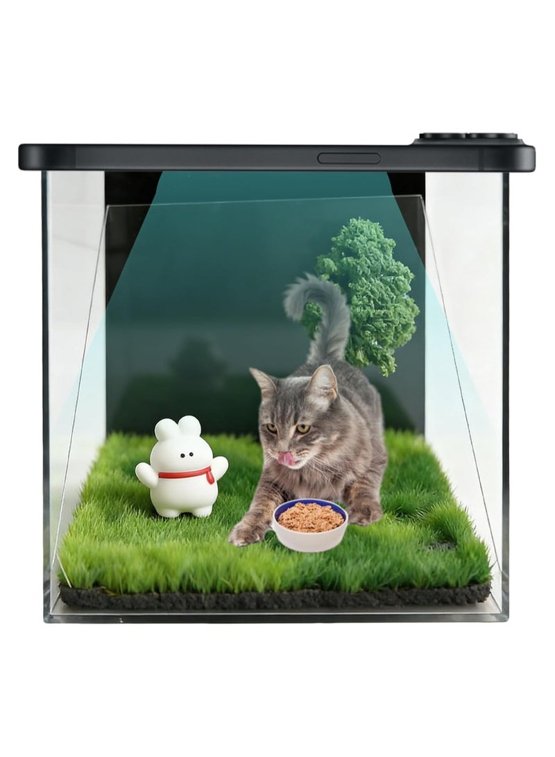 general 3D Holographic Pet Memorial Box Acrylic Keepsake | Pet Holographic Projection Box - for Dog Cat Lover Memory Remembrance Home Decor Shelf Display - Image 1