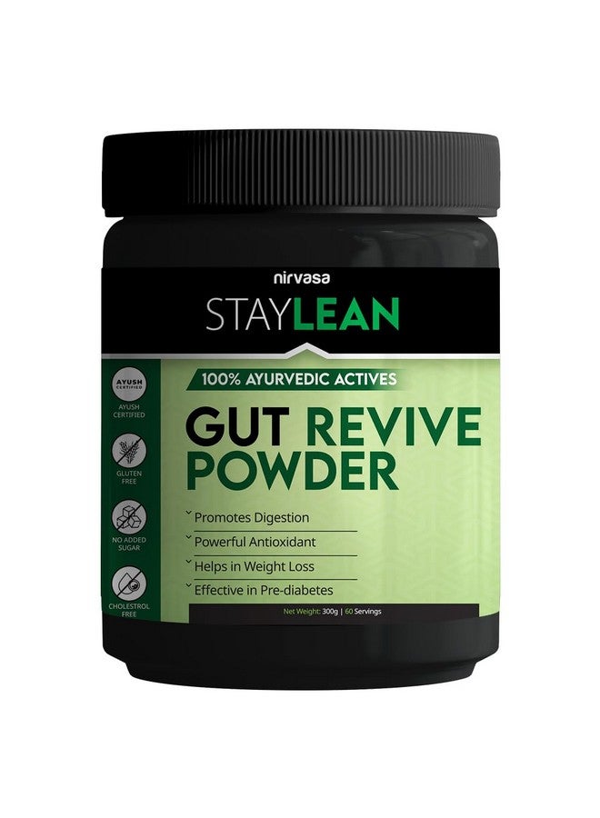 Nirvasa Staylean GutREVIVE Powder, Enriched with Amla, Harad and Baheda with Pippali, 100% Ayurvedic Preparation, 1B (1 x 300g) - Image 1