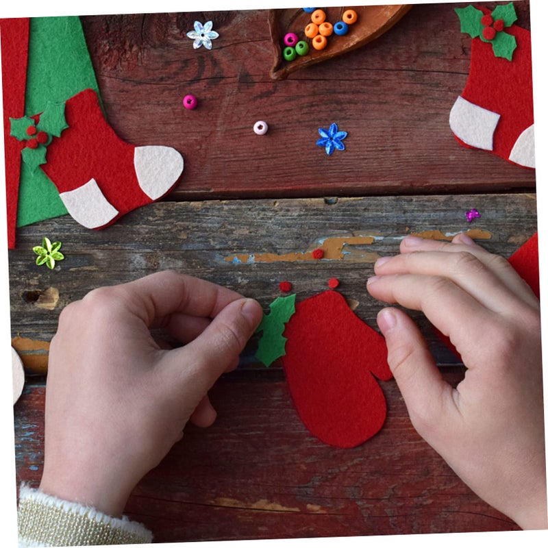 Black Nonwoven Felt Fabric Sheets 18pcs for Kids DIY Craft Projects and Decorations - Image 3