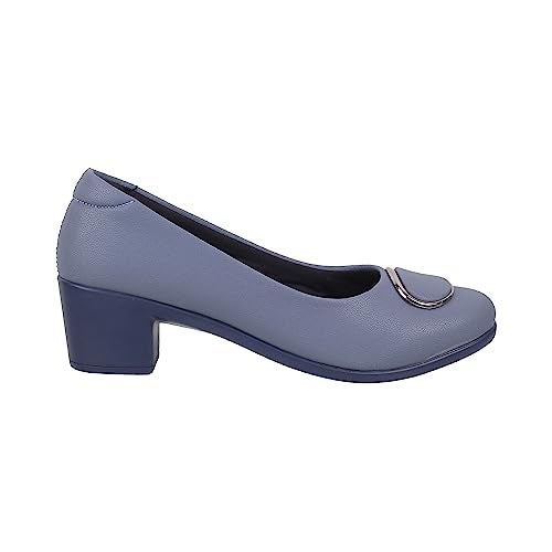 Metro Women Blue Synthetic Leather Formal/Pump Shoes UK/5 EU/38 (31-255) - Image 3