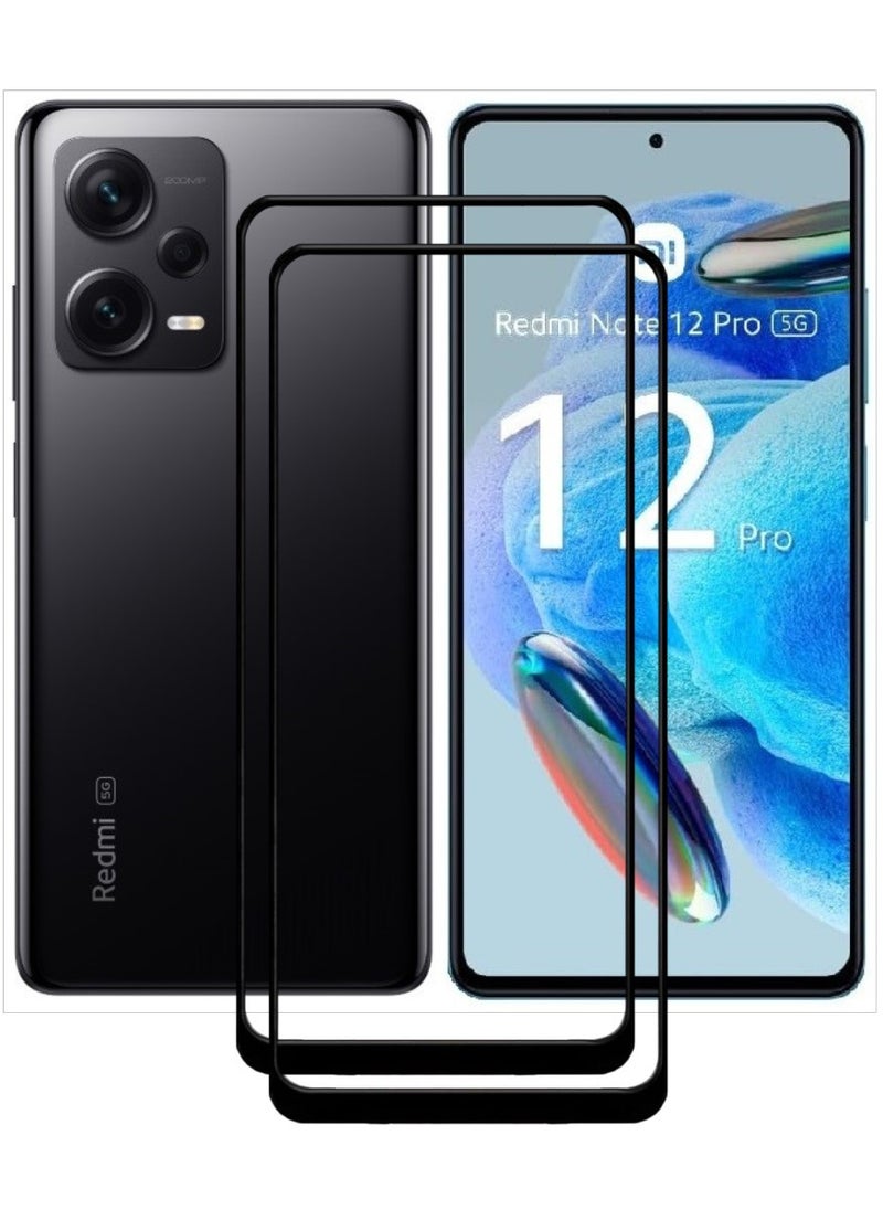 ACLIX 2 Pieces Antistatic ESD Dustproof Premium Quality High Definition Tempered Glass Screen Protector Designed For Xiaomi Redmi Note 12 Pro - Image 1
