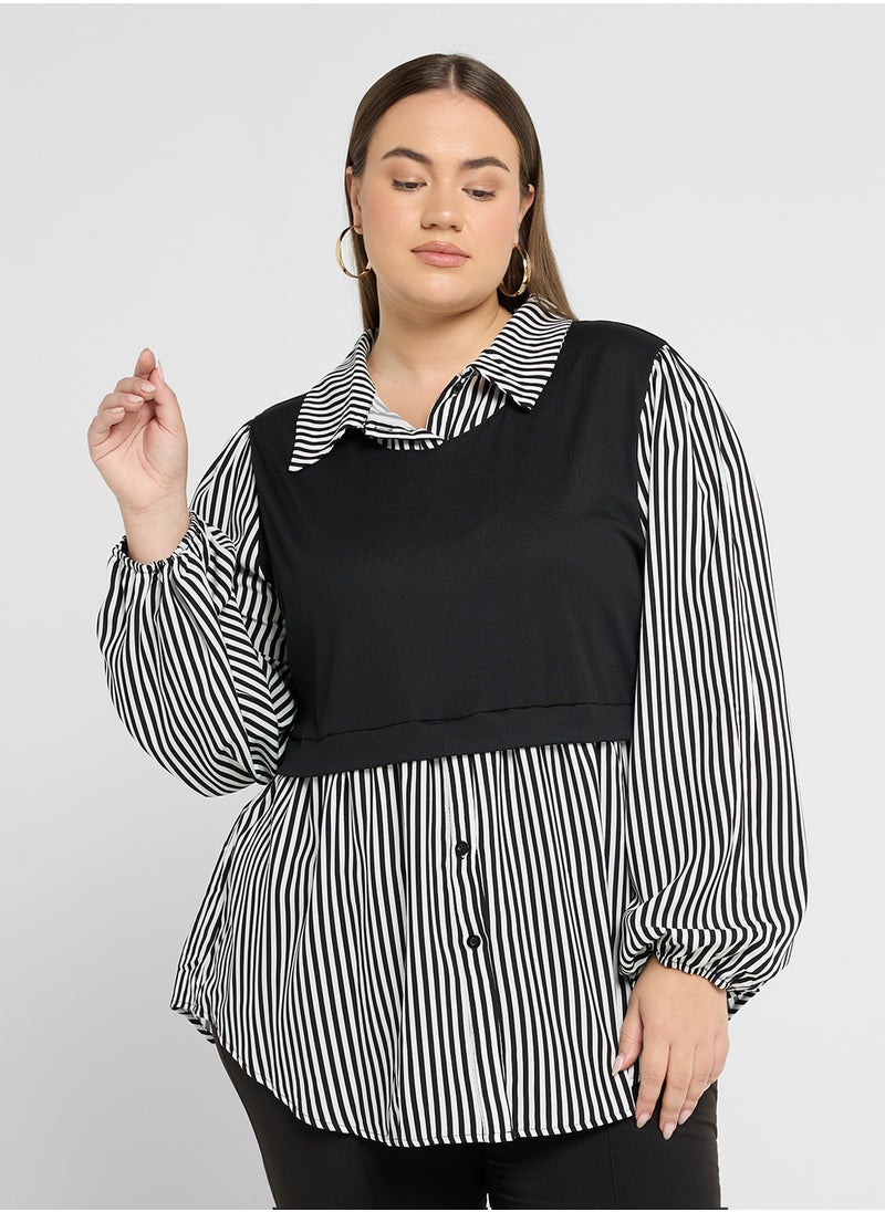 Mock Top Over Button Down Shirt - pzsku/ZEFD21C1ADC233848B256Z/45/_/1726475460/d83dc58e-c451-44ab-90a0-446861cebca5