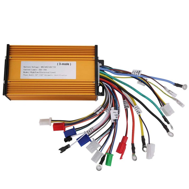 comfrt E‑Bike Speed Motor,48V, 60V, 64V, 72V, 84V Universal Brushless Controller 3‑Mode Sinusoid 12 Tube Fit for Electric Scooter - Image 1