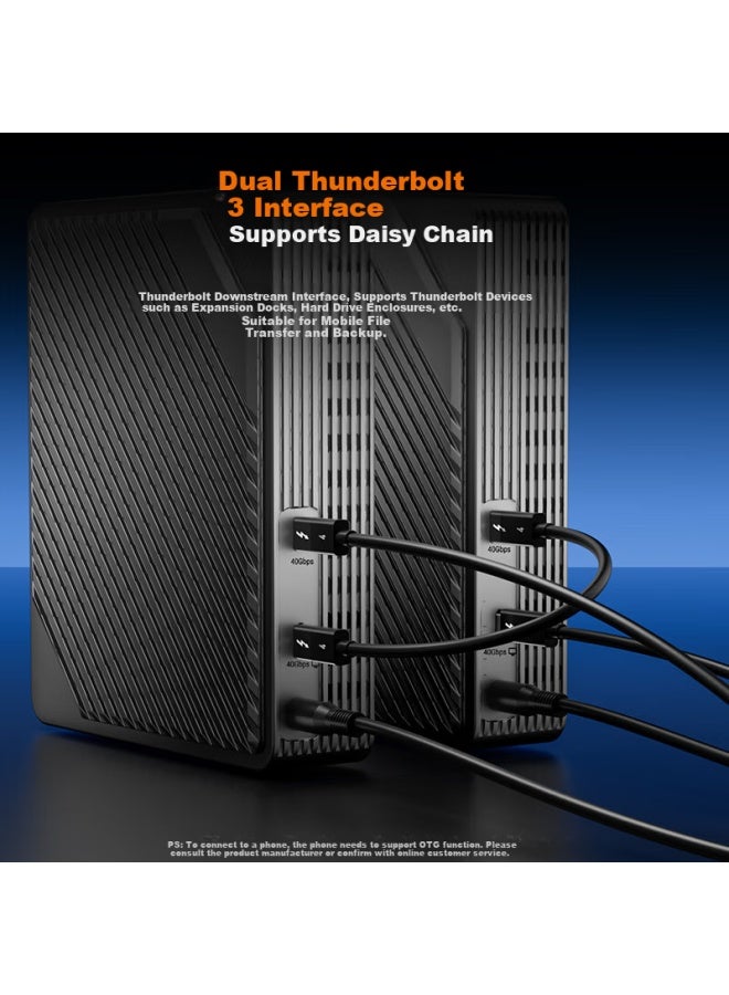 Acasis Thunderbolt Usb4.0 Four-bay Hard Drive Enclosure, Raid Disk Array, M.2 Hard Drive Case, Multi-bay M2 Hard Drive Cage, Laptop Thunderbolt 3 Array Case Ec3901 - Image 4